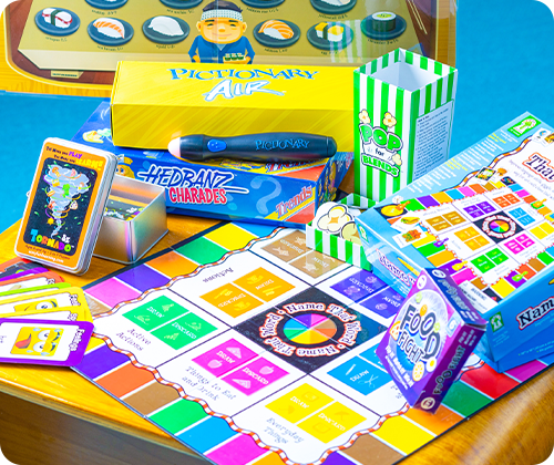 英語を交えたカードゲームやボードゲーム